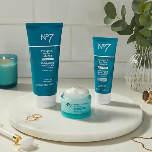 No7 Protect & Perfect Intense Advanced Body Serum – Anti-Aging Body Moisturizer with Hyaluronic Acid, Argan Oil & Collagen Peptides (6.7 oz) Avelisse