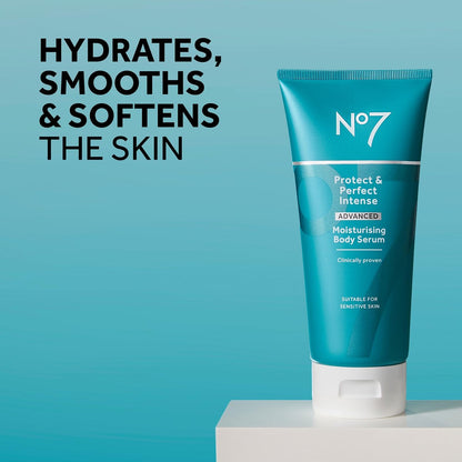 No7 Protect & Perfect Intense Advanced Body Serum – Anti-Aging Body Moisturizer with Hyaluronic Acid, Argan Oil & Collagen Peptides (6.7 oz) Avelisse