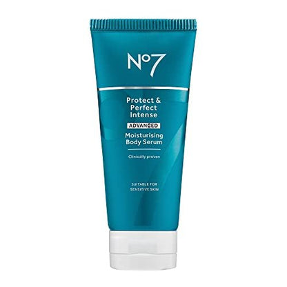 No7 Protect & Perfect Intense Advanced Body Serum – Anti-Aging Body Moisturizer with Hyaluronic Acid, Argan Oil & Collagen Peptides (6.7 oz) Avelisse