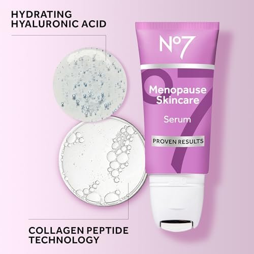 No7 Menopause Skincare Instant Radiance Serum – Hydrating Facial Serum with Hyaluronic Acid + Collagen Peptides for Firmer, Healthier Looking Skin – With Cooling Applicator (30ml) - görsel 12