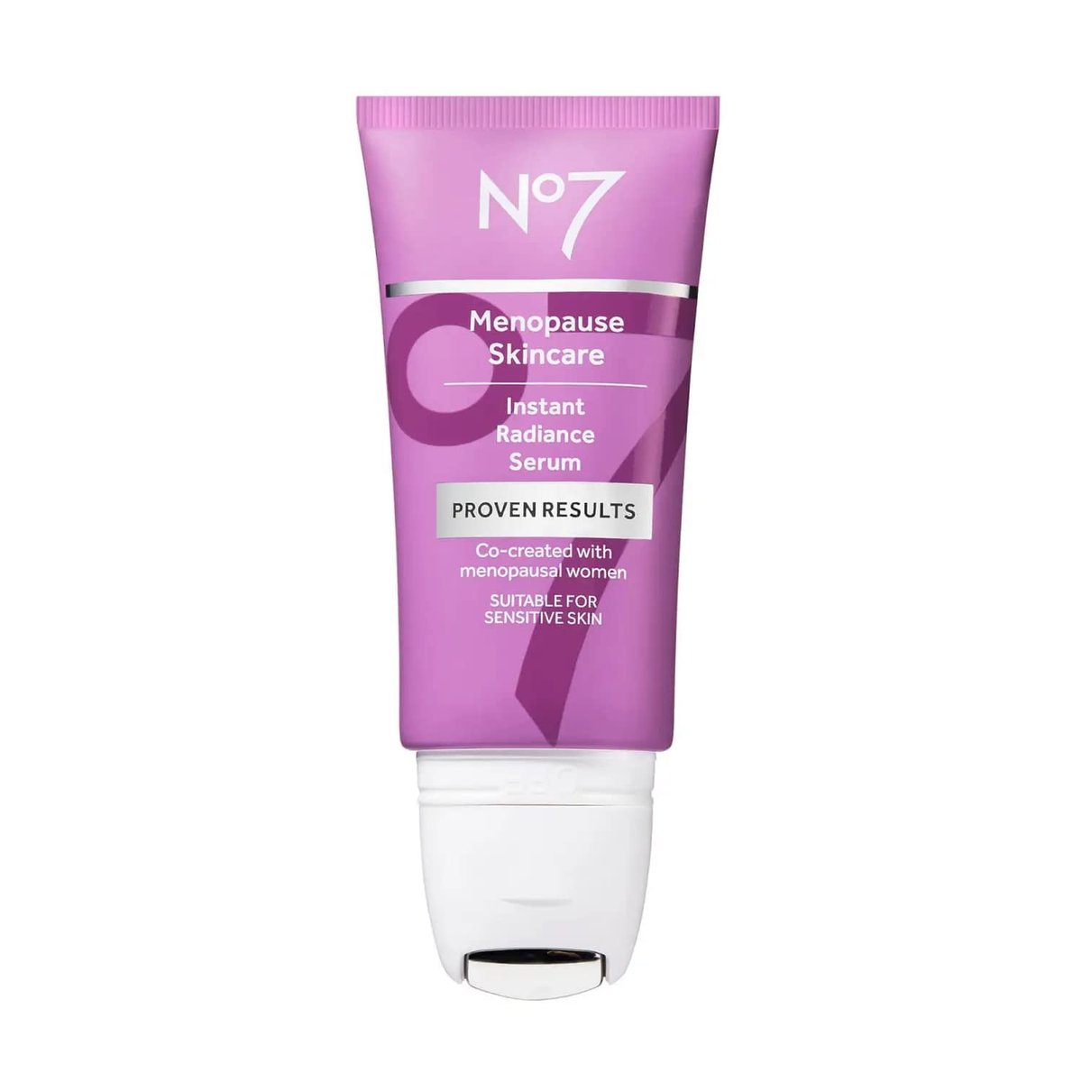 No7 Menopause Skincare Instant Radiance Serum – Hydrating Facial Serum with Hyaluronic Acid + Collagen Peptides for Firmer, Healthier Looking Skin – With Cooling Applicator (30ml) - görsel 1