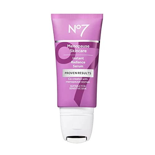 No7 Menopause Skincare Instant Radiance Serum – Hydrating Facial Serum with Hyaluronic Acid + Collagen Peptides for Firmer, Healthier Looking Skin – With Cooling Applicator (30ml) - görsel 2