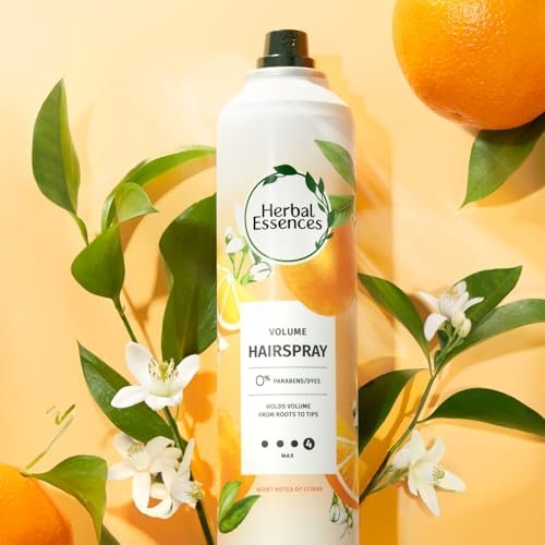 Herbal Essences Volumizing Hairspray, Strong Hold, Fresh Citrus Scent, Pack of 3 (24 oz Total) Avelisse