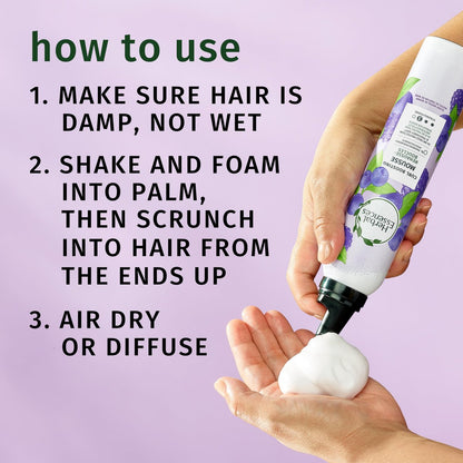 Herbal Essences Curl Boosting Mousse, Frizz Control for Curly & Wavy Hair, Long-Lasting Hold with Berry Scent, Paraben & Dye-Free, Cruelty-Free, 6.8 Fl Oz Each, 3 Pack Avelisse