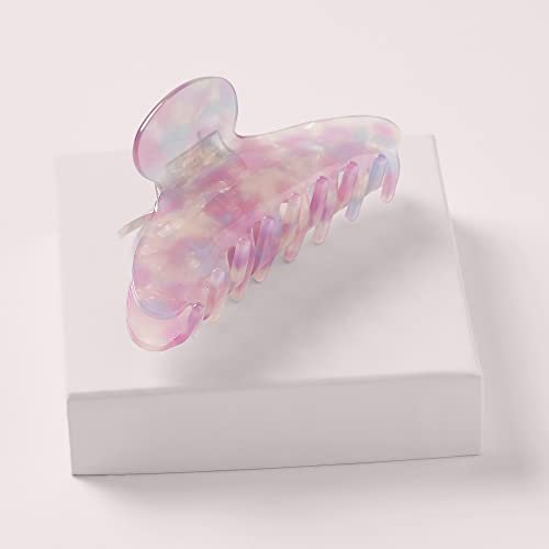 The Hair Edit Unicorn Clip - Large Opalescent Marble Claw Clip for Thick Hair Avelisse