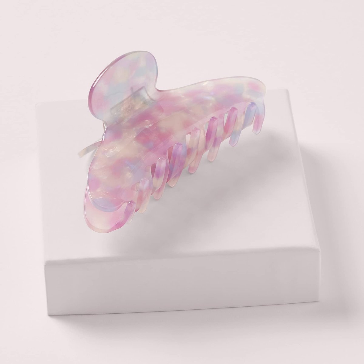 The Hair Edit Unicorn Clip - Large Opalescent Marble Claw Clip for Thick Hair Avelisse