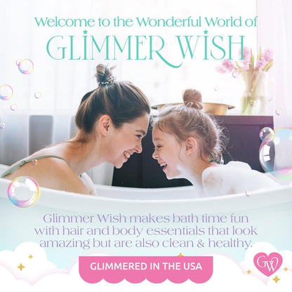 Glimmer Wish Unicorn Hair Detangler Brush for Kids – Gentle Soft Bristles for Tangle-Free Locks – Anti-Frizz & Anti-Static Hairbrush for Wet or Dry Use
