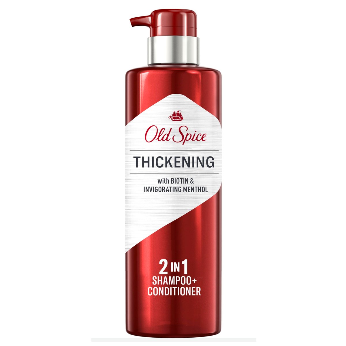 Old Spice Men's Thickening 2-in-1 Shampoo and Conditioner with Biotin and Invigorating Menthol, 17.9 oz Avelisse
