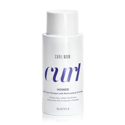 COLOR WOW Curl Wow Hooked 100% Clean Shampoo – Sulfate-Free with Root-Locking Technology for Curly Hair, Reduces Shedding, 10 Fl Oz Avelisse