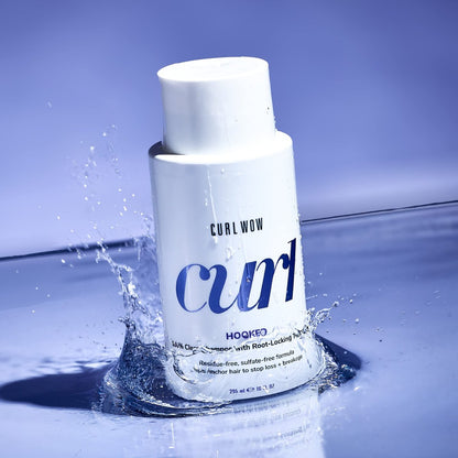 COLOR WOW Curl Wow Hooked 100% Clean Shampoo – Sulfate-Free with Root-Locking Technology for Curly Hair, Reduces Shedding, 10 Fl Oz Avelisse