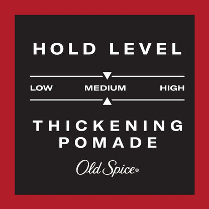 Old Spice Men's Hair Thickening Pomade - Medium Hold, Low Shine, 2.22 oz