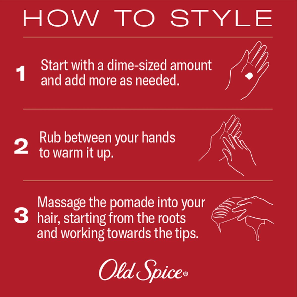Old Spice Men's Hair Thickening Pomade - Medium Hold, Low Shine, 2.22 oz - görsel 9