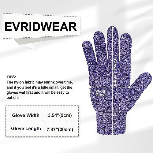 Evridwear Exfoliating Glove – Purple Deep Exfoliation for Dry & Sensitive Skin with Hanging Loop - görsel 11