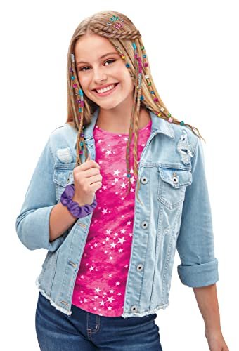 Cra-Z-Art Shimmer 'n Sparkle Braid Bead and Twist Deluxe Hair Designer - Multi-Color Hair Styling Kit for Creative Kids Avelisse
