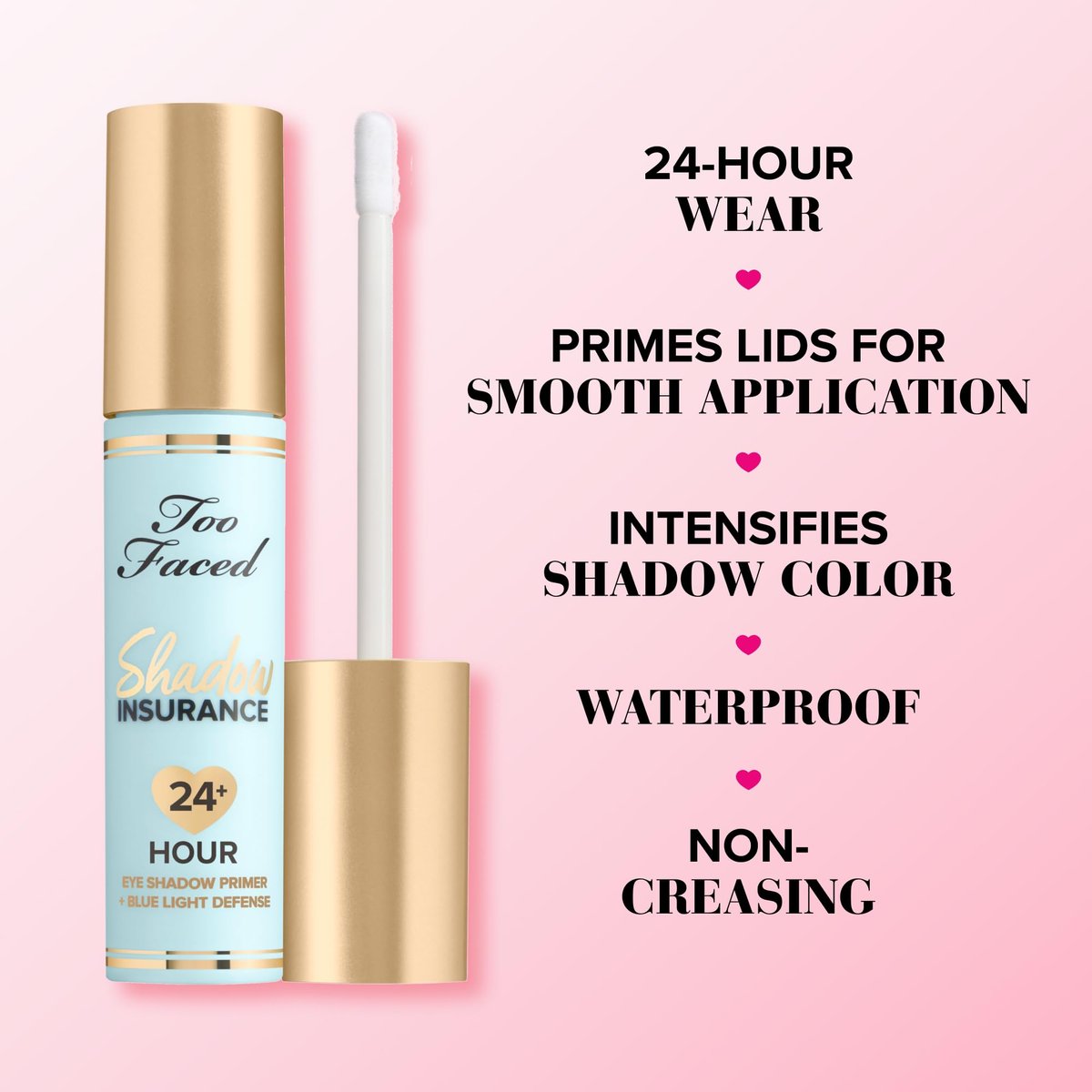 Too Faced Shadow Insurance 24-Hour Eye Shadow Primer – Long Lasting, Waterproof, 0.2 Fl Oz Avelisse