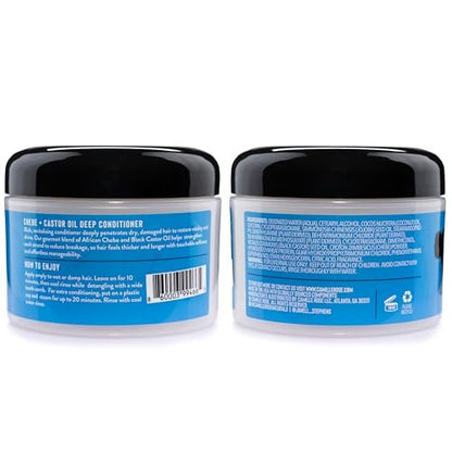 Camille Rose Black Castor Oil + Chebe Deep Conditioner for Dry, Damaged Hair – Strengthen & Replenish Moisture, Revitalize Textured, Curly Hair, 8 Oz Avelisse