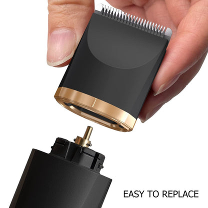 OLOV Electric Groin Hair Trimmer Replacement Blade Head - Complete Attachment with Hygienic Ceramic Blade (Black)
