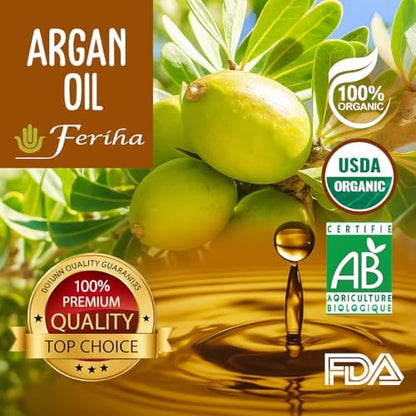 FERIHA Moroccan Black Soap (Beldi) with Organic Argan Oil – Authentic Hammam Body Cleanser – Traditional Olive Paste Formula for Deep Exfoliation Prep – Made in Morocco – 7 oz Avelisse