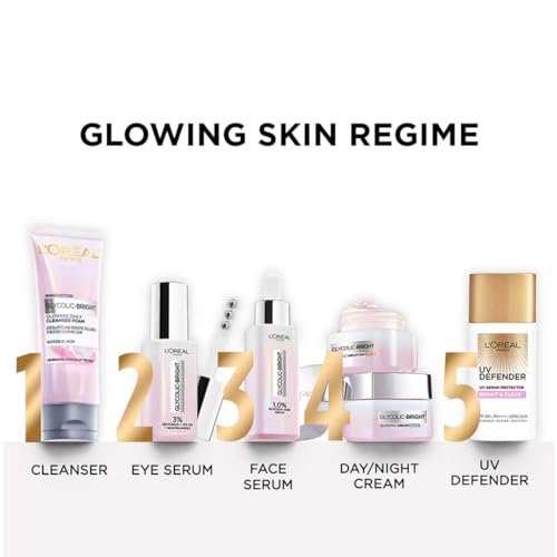 L'Oreal Paris Glycolic Bright Glowing Night Cream, 15ml – Overnight Brightening Cream with Glycolic Acid to Minimize Spots & Reveal Glowing Skin - görsel 16