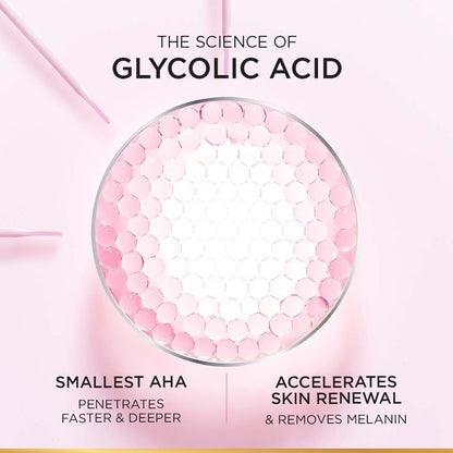 L'Oreal Paris Glycolic Bright Glowing Night Cream, 15ml – Overnight Brightening Cream with Glycolic Acid to Minimize Spots & Reveal Glowing Skin