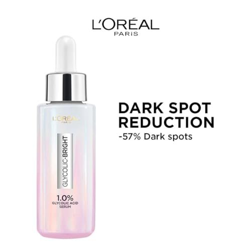 L'Oreal Paris Brightening Serum with 1% Glycolic Acid & 2% Niacinamide – Visibly Minimize Dark Spots, Reveal Even Skin Tone – 0.52 fl oz - görsel 4