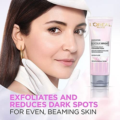 L'Oreal Paris Glycolic Bright Daily Foaming Facial Cleanser, 50ml - Glowing Face Wash for Dull Skin - görsel 4