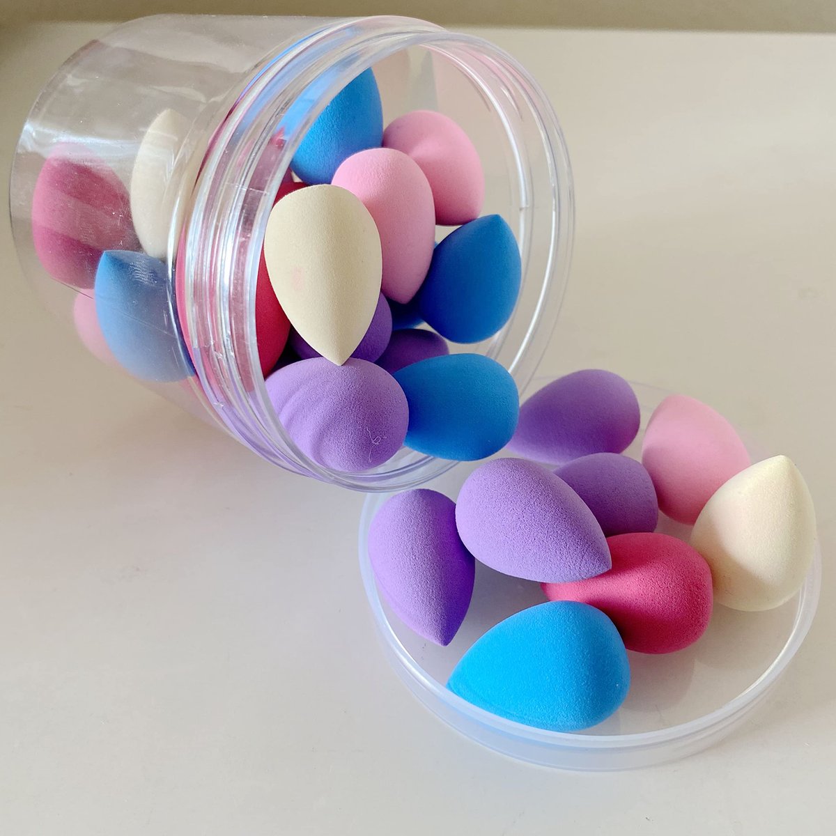 30-Piece Mini Makeup Sponge Blender Set - Precision Beauty Sponges for Foundation, Concealer, Eyeshadow & Contouring - görsel 3