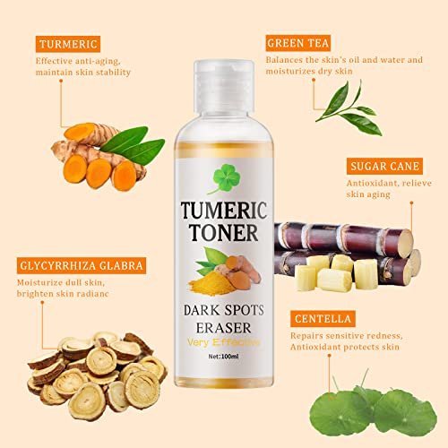 YAFUSIPE Turmeric Dark Spot Corrector Toner – Hydrating Facial Toner for Acne Prone Skin, Dark Spot Correcting Face Toner for All Skin Types, 3.4 oz Avelisse