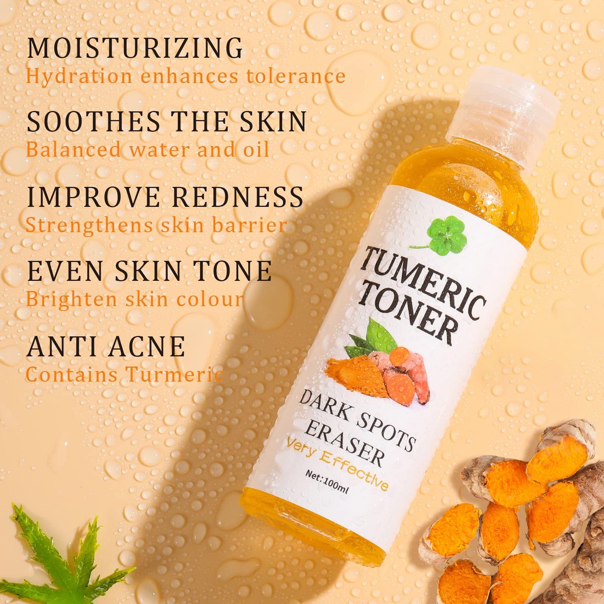 YAFUSIPE Turmeric Dark Spot Corrector Toner – Hydrating Facial Toner for Acne Prone Skin, Dark Spot Correcting Face Toner for All Skin Types, 3.4 oz Avelisse