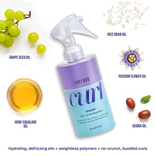 COLOR WOW Curl Wow Shook Mix + Fix Bundling Spray – Shake-to-Activate Curl Defining Spray for Glossy, Frizz-Free Curls, 10 Fl Oz Avelisse