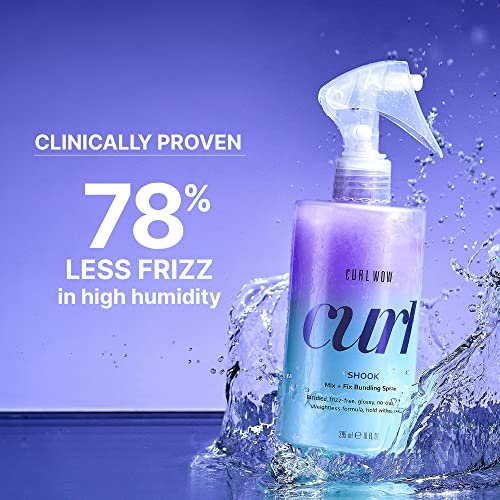 COLOR WOW Curl Wow Shook Mix + Fix Bundling Spray – Shake-to-Activate Curl Defining Spray for Glossy, Frizz-Free Curls, 10 Fl Oz Avelisse