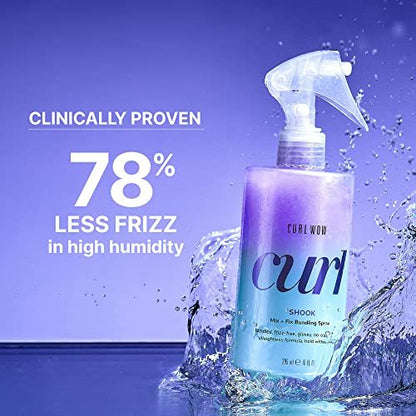 COLOR WOW Curl Wow Shook Mix + Fix Bundling Spray – Shake-to-Activate Curl Defining Spray for Glossy, Frizz-Free Curls, 10 Fl Oz Avelisse