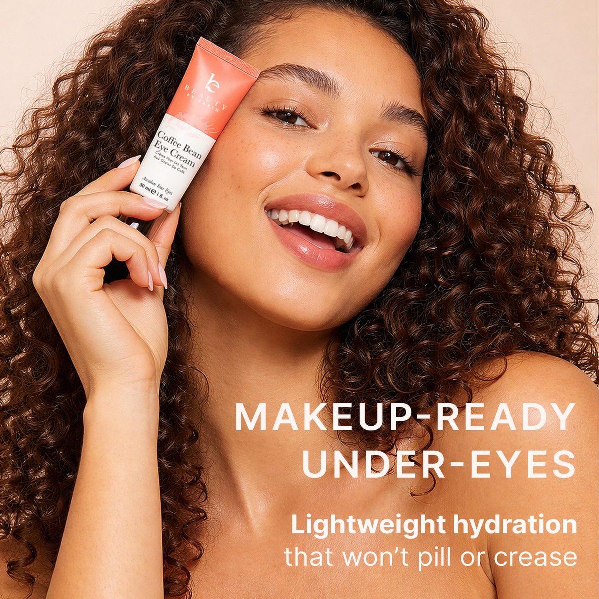 Beauty by Earth Caffeine Eye Cream for Puffiness & Bags Under Eyes - USA Made with Natural & Organic Ingredients, Under Eye Cream for Dark Circles with Glycerin & Vitamin E, Brightens & Refreshes Avelisse