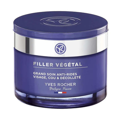 Yves Rocher Filler Vegetal Intense Anti-Wrinkle Care for Face, Neck, and Neckline – 75 ml