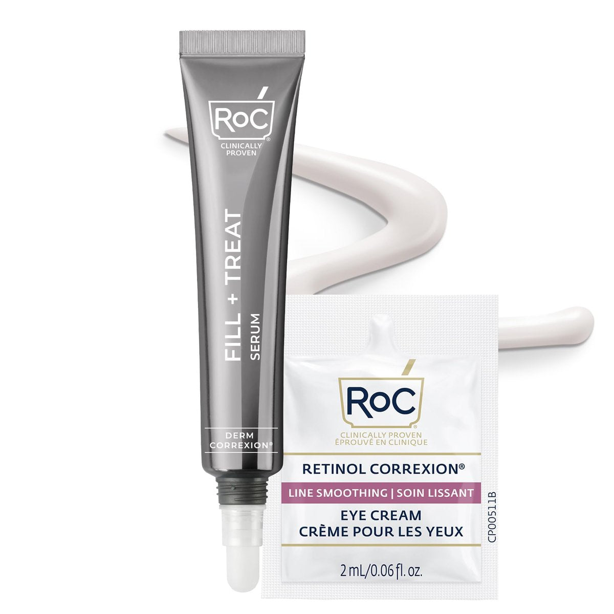 RoC Derm Correxion Fill + Treat Advanced Retinol Serum with Hyaluronic Acid for Crow's Feet, 11 Wrinkles & Laugh Lines, 0.5 fl oz Avelisse