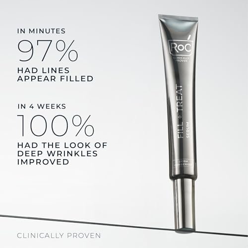 RoC Derm Correxion Fill + Treat Advanced Retinol Serum with Hyaluronic Acid for Crow's Feet, 11 Wrinkles & Laugh Lines, 0.5 fl oz Avelisse