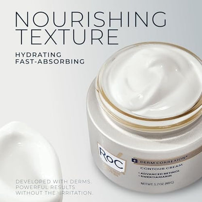 RoC Derm Correxion Neck Cream with Hyaluronic Acid + Advanced Retinol - Visibly Tighten & Lift Horizontal Neck Lines, 1.7 oz Avelisse