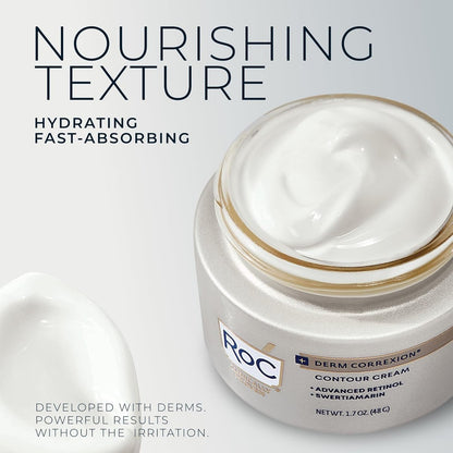 RoC Derm Correxion Neck Cream with Hyaluronic Acid + Advanced Retinol - Visibly Tighten & Lift Horizontal Neck Lines, 1.7 oz Avelisse
