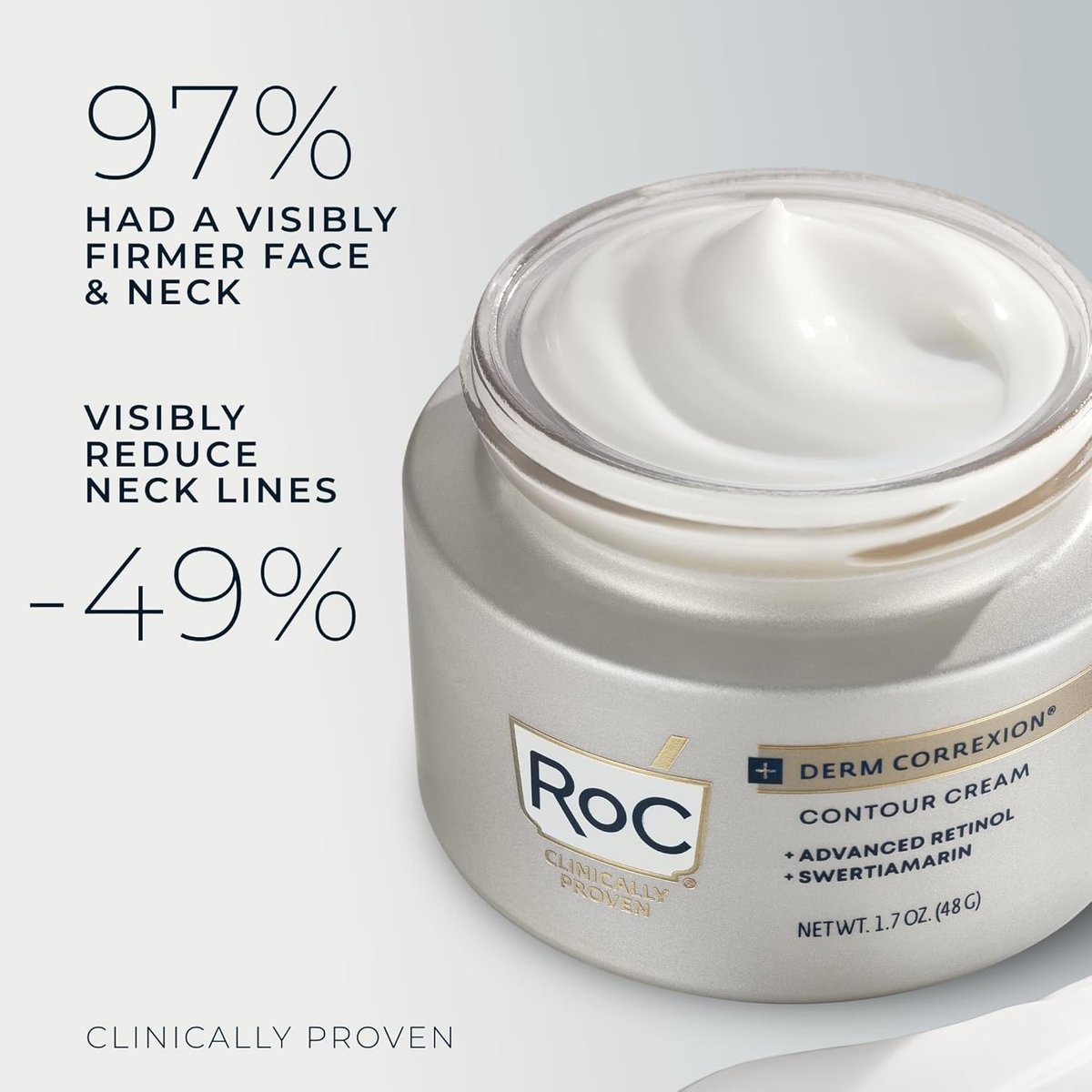 RoC Derm Correxion Neck Cream with Hyaluronic Acid + Advanced Retinol - Visibly Tighten & Lift Horizontal Neck Lines, 1.7 oz Avelisse