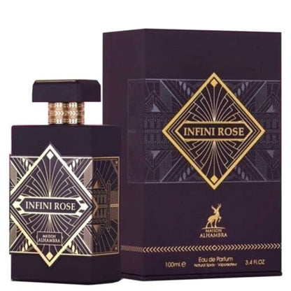 Infini Rose by Maison Alhambra Eau de Parfum for Unisex, 3.4 oz (100 ml) Spray Avelisse
