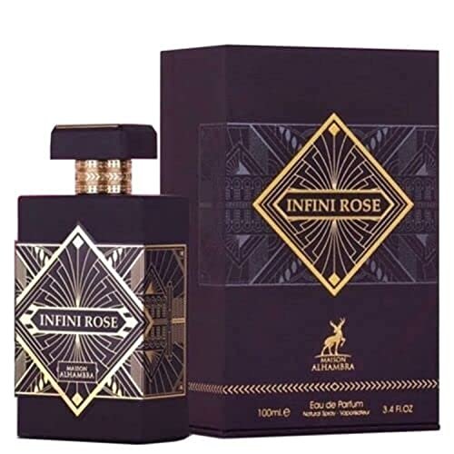 Infini Rose by Maison Alhambra Eau de Parfum for Unisex, 3.4 oz (100 ml) Spray Avelisse