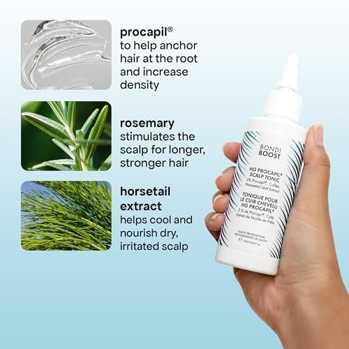 BONDIBOOST Procapil Scalp Treatment – Daily Leave-In Serum for Thicker, Fuller Hair with Procapil, Rosemary & Biotinoyl Tripeptide-1, Sulfate-Free, 4.23 fl oz - görsel 12