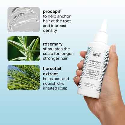 BONDIBOOST Procapil Scalp Treatment – Daily Leave-In Serum for Thicker, Fuller Hair with Procapil, Rosemary & Biotinoyl Tripeptide-1, Sulfate-Free, 4.23 fl oz