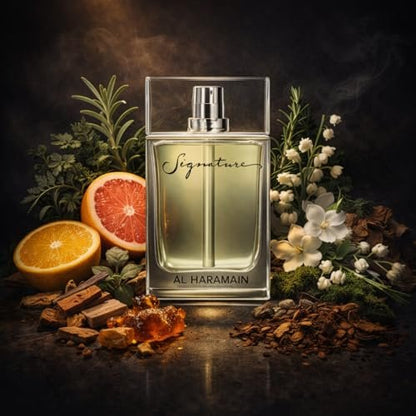 Al Haramain Signature Rose Gold Eau de Parfum for Women - 3.4 oz - Enchanting Floral Oriental Fragrance with Bergamot, Jasmine, Amber