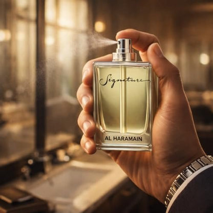 Al Haramain Signature Rose Gold Eau de Parfum for Women - 3.4 oz - Enchanting Floral Oriental Fragrance with Bergamot, Jasmine, Amber