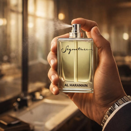 Al Haramain Signature Rose Gold Eau de Parfum for Women - 3.4 oz - Enchanting Floral Oriental Fragrance with Bergamot, Jasmine, Amber