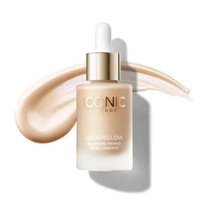 ICONIC LONDON Underglow Blurring Primer - Universal Shade, 0.91 Fl Oz - Cruelty-Free Vegan Makeup Primer for Radiant Glow Avelisse