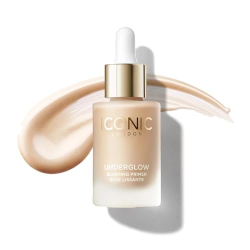 ICONIC LONDON Underglow Blurring Primer - Universal Shade, 0.91 Fl Oz - Cruelty-Free Vegan Makeup Primer for Radiant Glow Avelisse