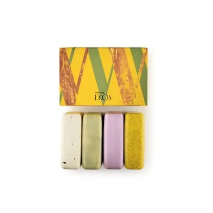 natura Exfoliating Bar Soap Set – Natural Amazonian Body Soap with Brazil Nut, Andiroba, Açaí & Passion Fruit – Vegan Moisturizing Cleansing Bars – 4 Pack (3.5 oz Each) Avelisse