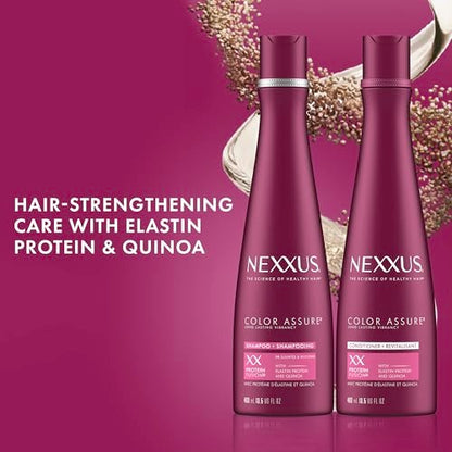 Nexxus Color Assure Shampoo and Conditioner for Color-Treated Hair - Enhances Color for Up to 40 Washes, 13.5 oz, 2 Pack Avelisse